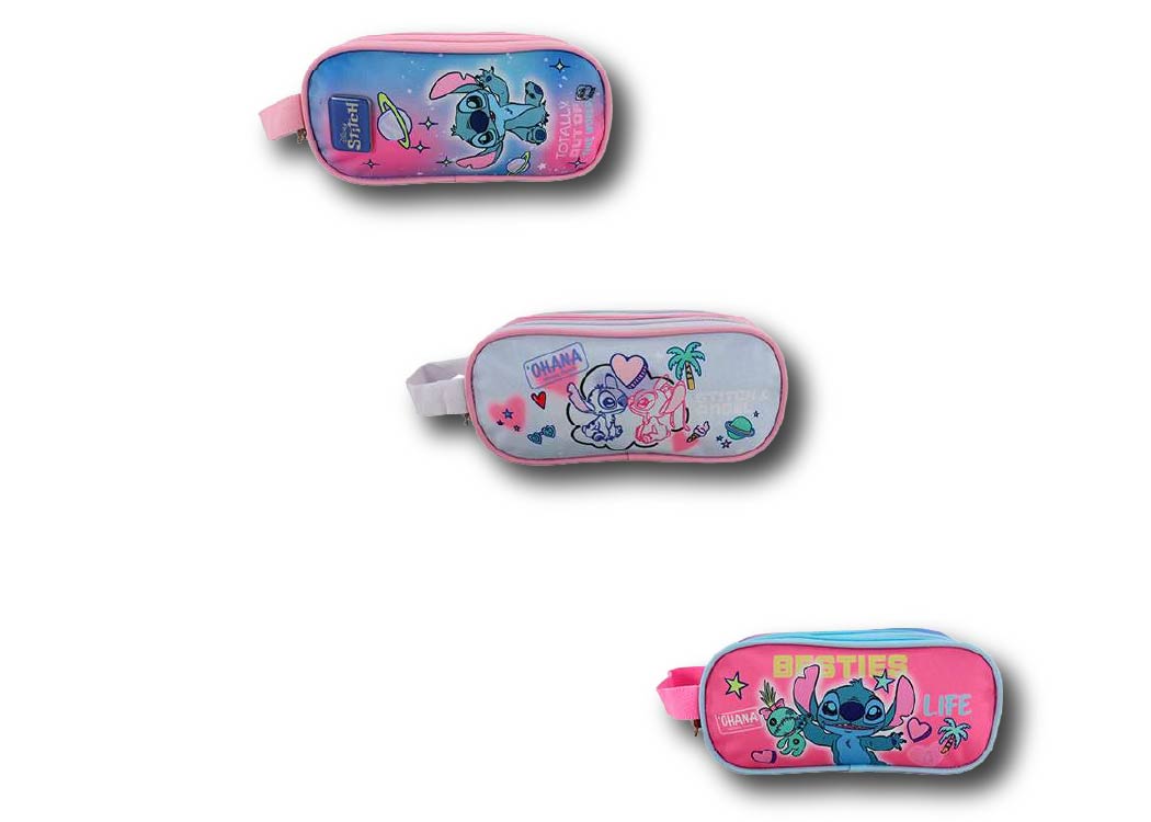 CARTUCHERA SURTD STITCH MORADO-AQUA-ROSA IF